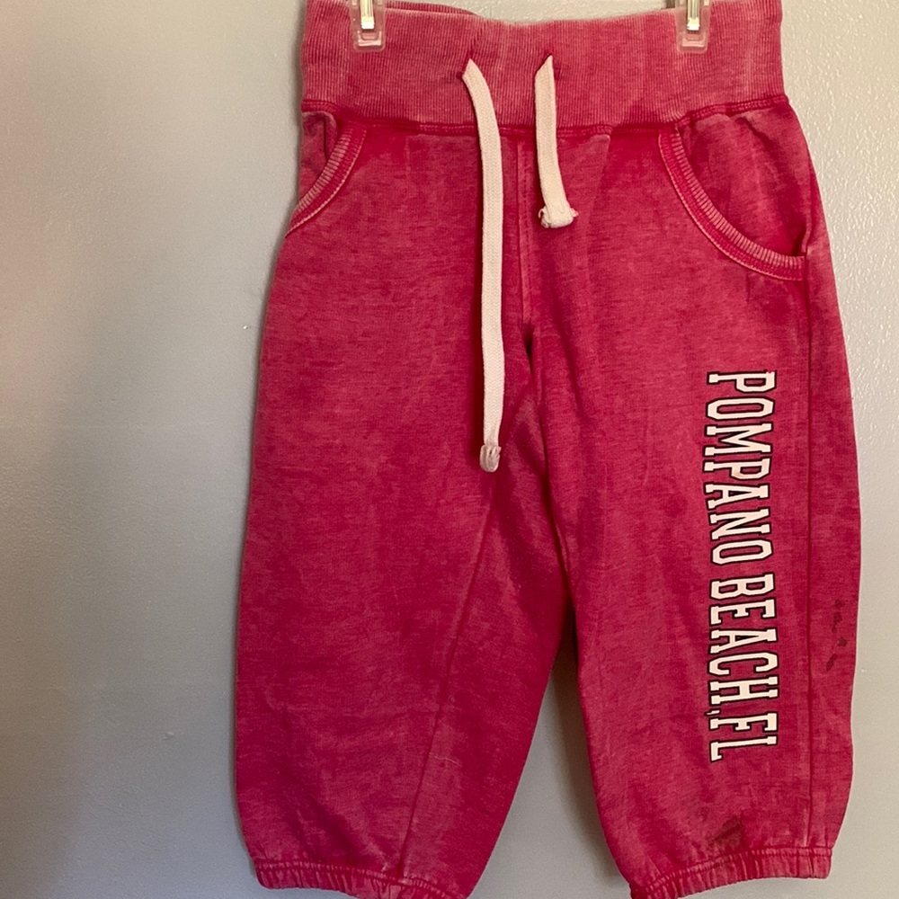 pink short sweatpants- S